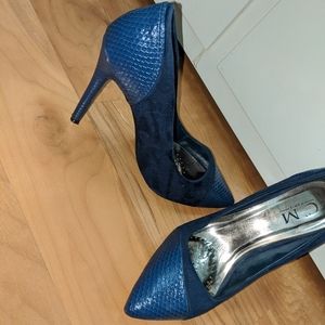 C' M Paris dark blue heels